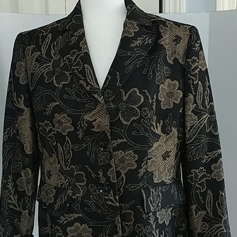 Evan-Picone Black Gold suit jacket/Blazer, Sz 12 - Picture 2 of 11
